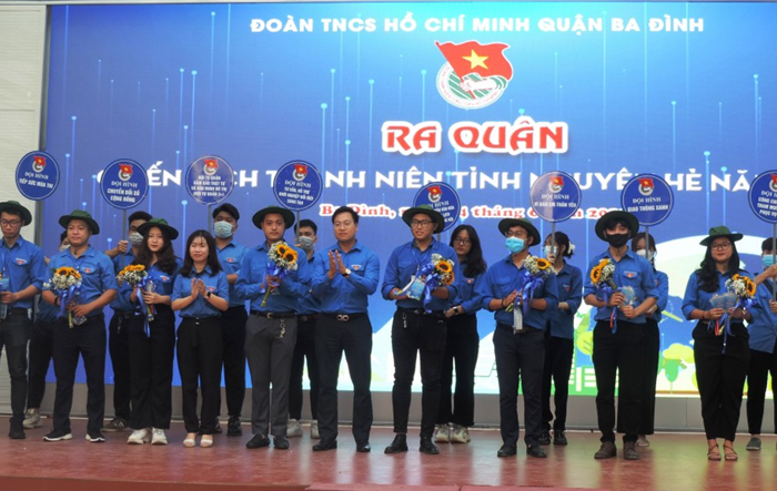 Đoàn Thanh niên quận Ba Đình ra quân Chiến dịch Thanh niên tình nguyện hè 2022