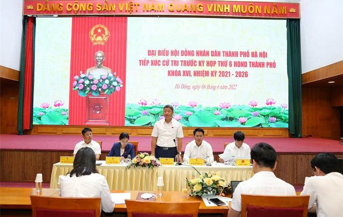 Nhiều cử tri của quận Hà Đông kiến nghị các vấn đề an sinh