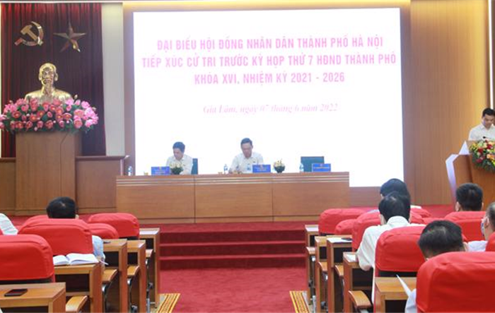 Tổ đại biểu số 20 HĐND thành phố Hà Nội tiếp xúc cử tri huyện Gia Lâm trước Kỳ họp thứ 6, HĐND Thành phố khóa XVI