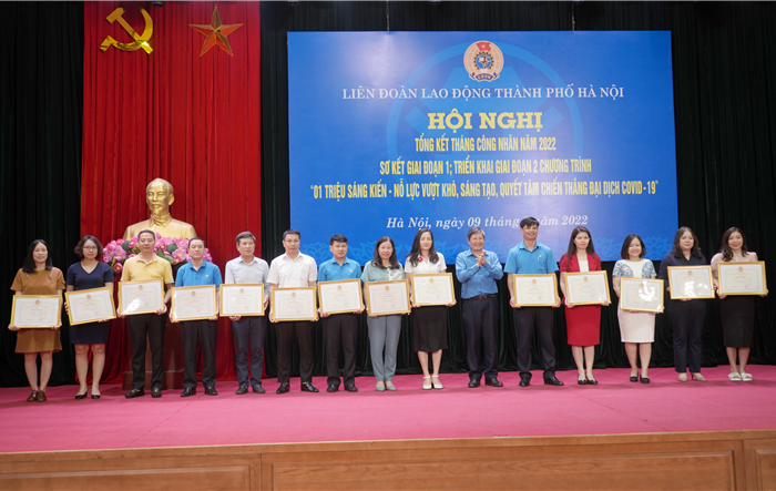 Liên đoàn Lao động thành phố Hà Nội: Tổ chức triển khai hiệu quả các hoạt động trong “Tháng Công nhân” và Chương trình “1triệu sáng kiến”
