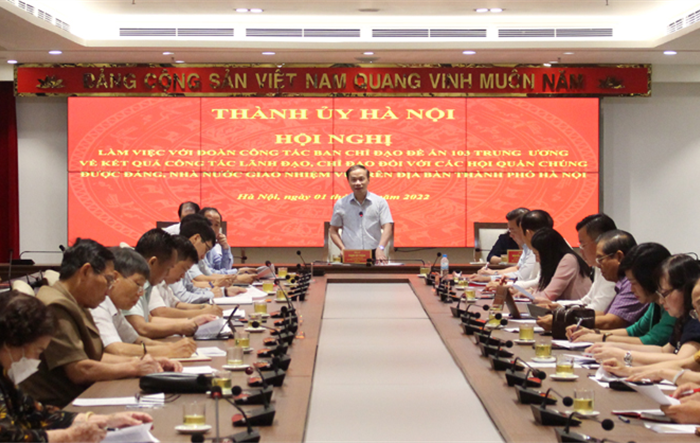 Tăng cường sự lãnh đạo của Đảng đối với các hội quần chúng