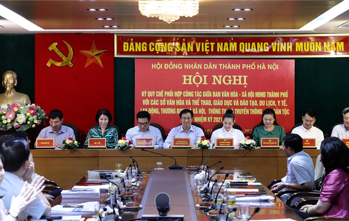 Ban Văn hoá - Xã hội HĐND Thành phố ký quy chế phối hợp với các sở, ngành thuộc lĩnh vực văn hoá - xã hội