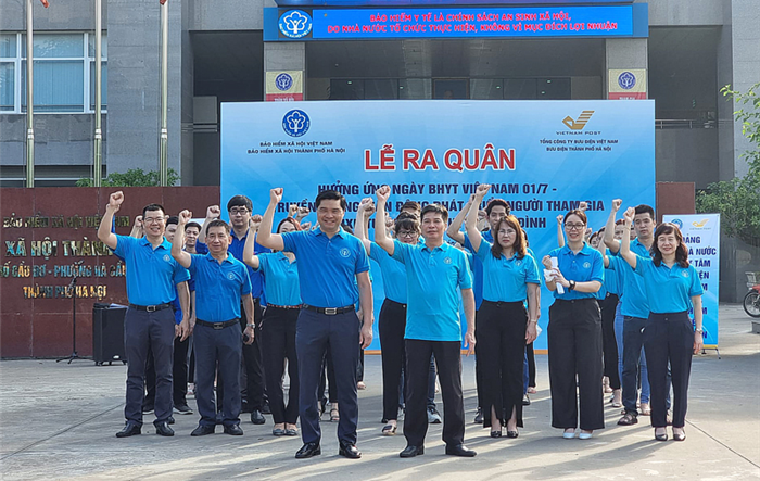 Lễ ra quân hưởng ứng Ngày Bảo hiểm y tế Việt Nam với chủ đề “Bảo hiểm y tế - vì sức khỏe, hạnh phúc mọi gia đình”