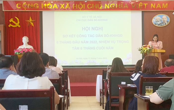 Hội nghị sơ kết công tác dân số - kế hoạch hoá gia đình 6 tháng đầu năm 2022