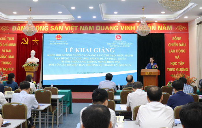 Lễ khai giảng khóa bồi dưỡng nâng cao năng lực chỉ đạo, điều hành xây dựng các chương trình, đề án phát triển thành phố xanh, thông minh, hiện đại 