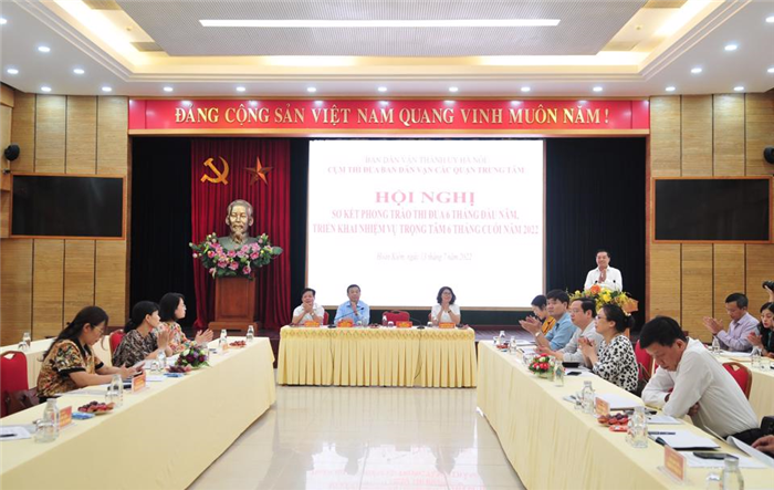 Cụm thi đua Ban Dân vận các quận trung tâm thành phố triển khai nhiệm vụ trọng tâm 6 tháng cuối năm 2022