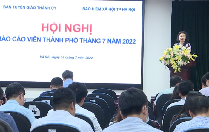 Hội nghị báo cáo viên Thành phố tháng 7/2022