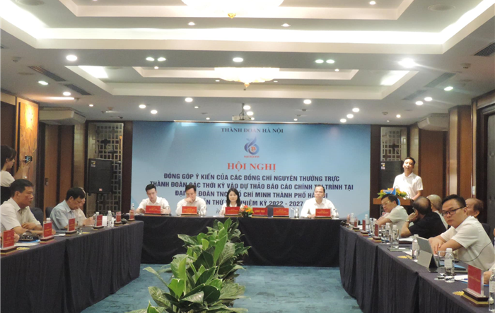 Hội nghị lấy ý kiến góp ý của nguyên Thường trực Thành đoàn các thời kỳ vào dự thảo Báo cáo chính trị Đại hội Đoàn thành phố lần thứ XVI