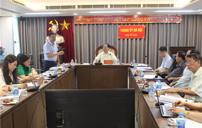 Nghiệm thu cấp thành phố Đề tài khoa học  do Ban Tổ chức Thành ủy Hà Nội thực hiện