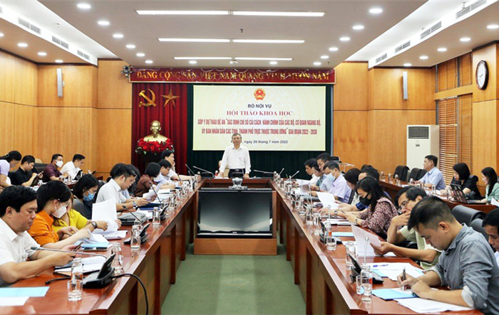 Hội thảo góp ý dự thảo Đề án “Xác định chỉ số cải cách hành chính của các bộ, cơ quan ngang bộ, UBND các tỉnh, thành phố trực thuộc Trung ương”