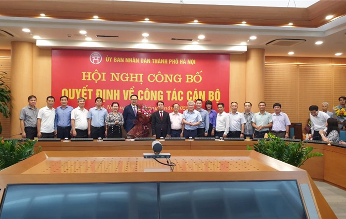 Lễ công bố quyết định về công tác cán bộ tại Sở Tài nguyên và Môi trường Hà Nội
