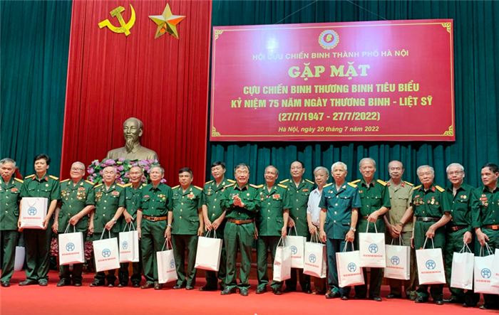 Hội Cựu chiến binh thành phố gặp mặt thương binh tiêu biểu nhân kỷ niệm 75 năm Ngày Thương binh - Liệt sĩ (27/7/1947 - 27/7/2022)