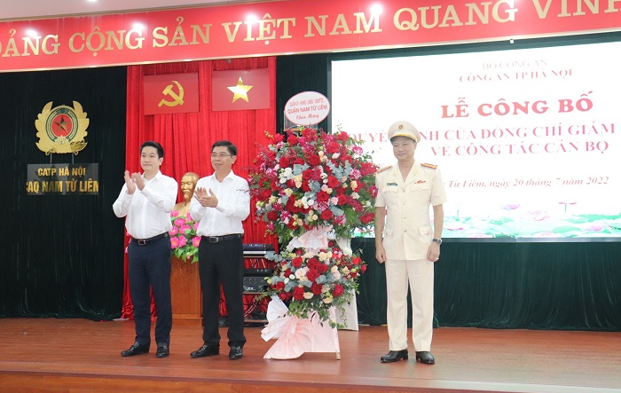 Quận Nam Từ Liêm có tân Trưởng Công an quận