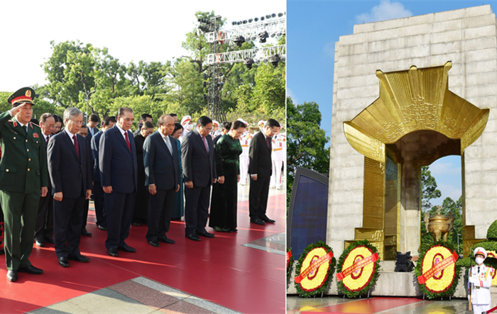 Lãnh đạo Đảng, Nhà nước và thành phố Hà Nội dâng hương tưởng niệm các Anh hùng liệt sĩ