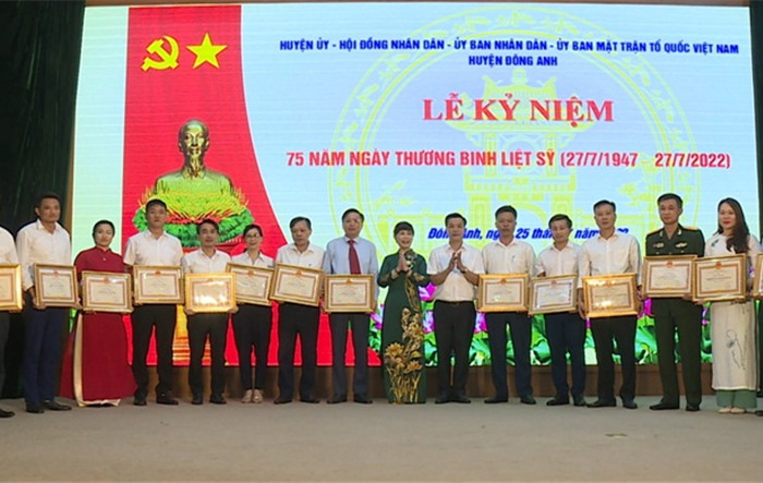 Huyện Đông Anh tổ chức trọng thể lễ kỷ niệm 75 năm Ngày Thương binh - Liệt sĩ 27-7 