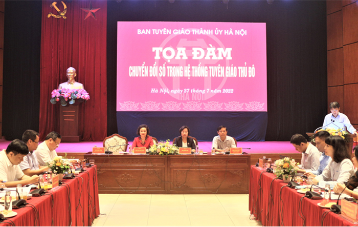 Toạ đàm chuyển đổi số trong hệ thống tuyên giáo Thủ đô