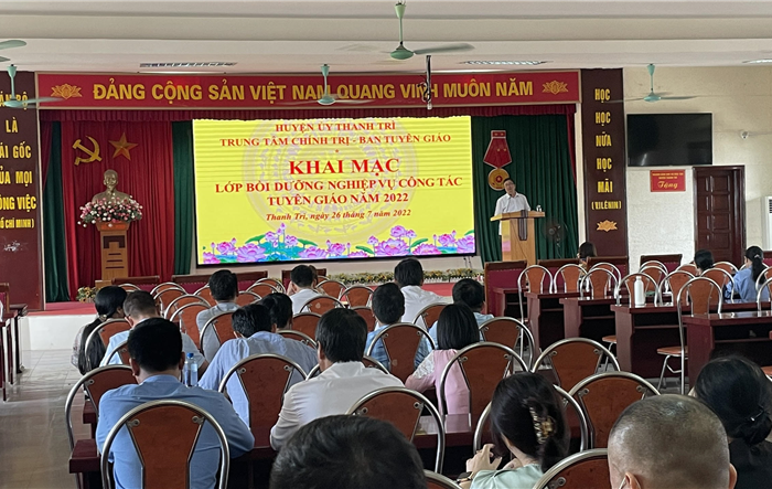 Huyện Thanh Trì tập huấn công tác tuyên giáo năm 2022