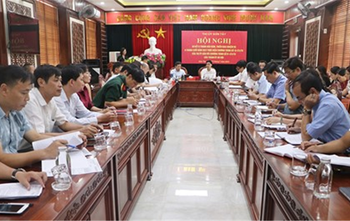 Thị uỷ Sơn Tây: Chú trọng công tác quán triệt, tuyên truyền Chương trình 01-CTr/TU