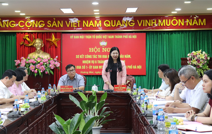 Cụm thi đua số 1 – Uỷ ban Mặt trận Tổ quốc thành phố sơ kết công tác thi đua 6 tháng đầu năm 2022