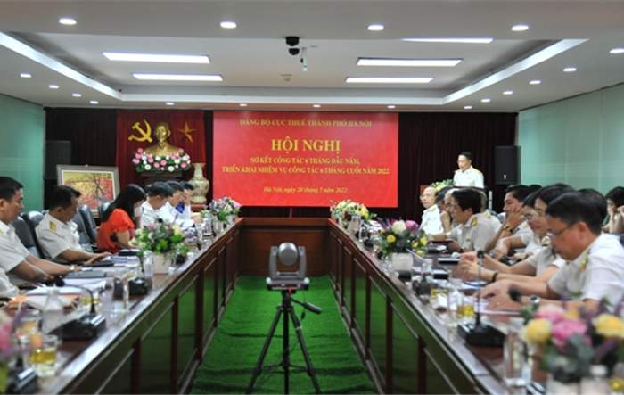 Đảng bộ Cục Thuế thành phốHà Nội: Sơ kết công tác Đảng 6 tháng đầu năm 2022