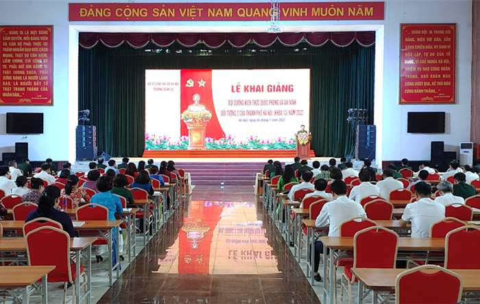Khai giảng lớp bồi dưỡng kiến thức quốc phòng và an ninh đối tượng 2