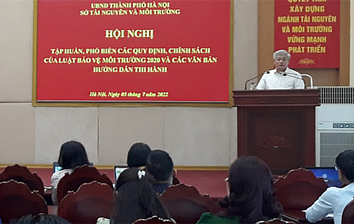Hội nghị tập huấn Luật Bảo vệ môi trường năm 2020 và các văn bản hướng dẫn thi hành luật