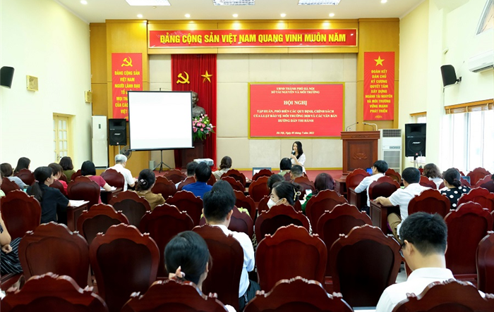 Tập huấn, phổ biến Luật Bảo vệ môi trường năm 2020, quy định, chính sách và các văn bản hướng dẫn thi hành luật