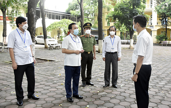Các địa phương và các điểm thi tiếp tục tăng cường kiểm tra, kiểm soát tình hình tại các điểm thi