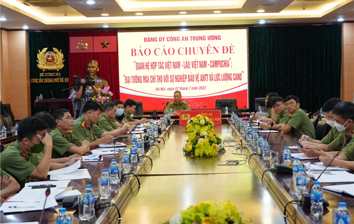 Hội nghị trực tuyến báo cáo chuyên đề về hợp tác quốc tế và kỷ niệm 100 năm Ngày sinh đồng chí Mai Chí Thọ