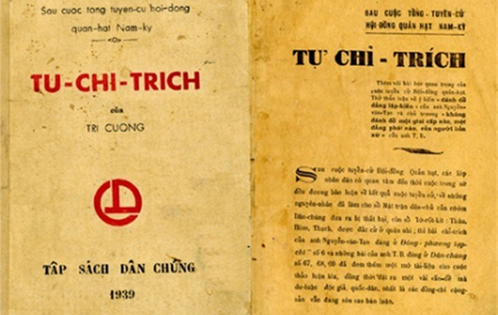 Từ tác phẩm “Tự chỉ trích” của Tổng Bí thư Nguyễn Văn Cừ suy nghĩ về công tác xây dựng, chỉnh đốn Đảng và hệ thống chính trị hiện nay