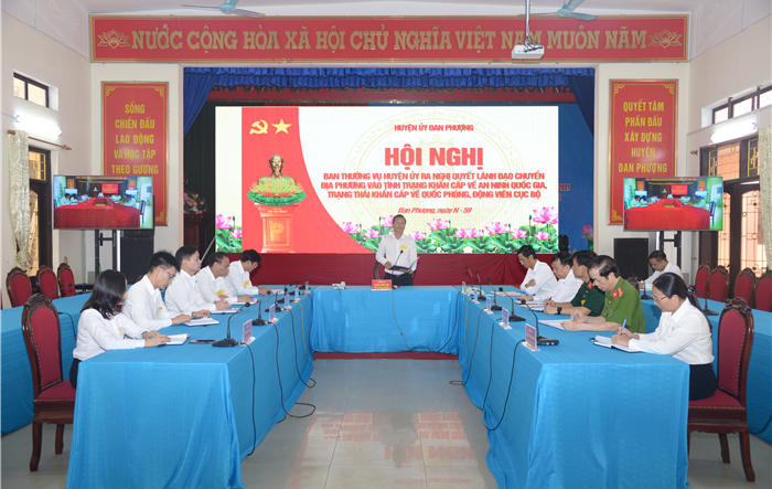 Huyện Đan Phượng diễn tập “thiết quân luật, giới nghiêm” năm 2022
