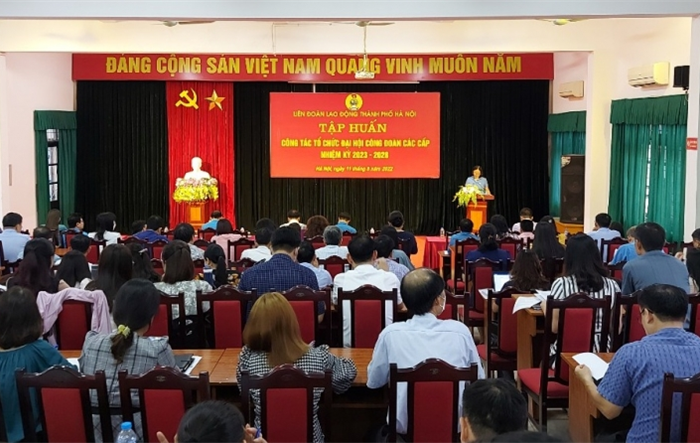 Tập huấn công tác tổ chức Đại hội Công đoàn các cấp nhiệm kỳ 2023 - 2028