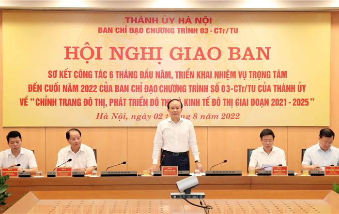 Ban chỉ đạo Chương trình số 03-CTr/TU của Thành ủy Hà Nội: Quyết tâm hoàn thành các chỉ tiêu, mục tiêu năm 2022