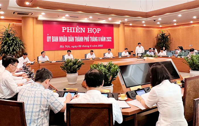 Tập thể UBND thành phố Hà Nội bàn kế hoạch triển khai Dự án Vành đai 4