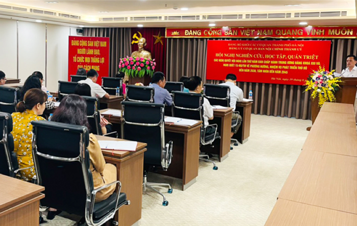 Ban Nội chính Thành ủy Hà Nội quán triệt, triển khai nghị quyết của Đảng
