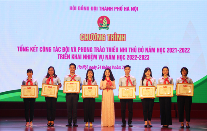 Hội nghị tổng kết công tác Đội và phong trào thiếu nhi Thủ đô năm học 2021 - 2022