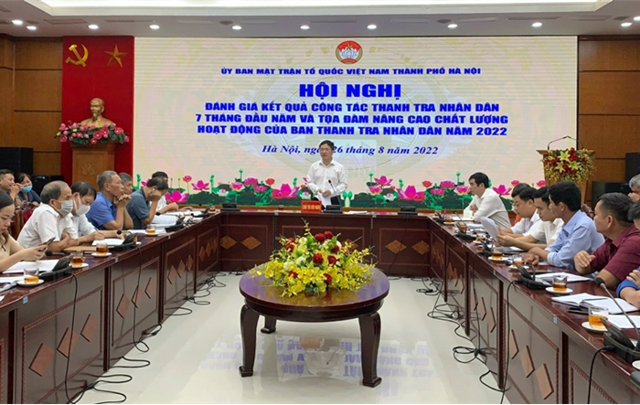 Hội nghị đánh giá kết quả công tác thanh tra nhân dân 7 tháng năm 2022
