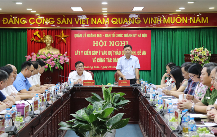 Hội nghị lấy ý kiến góp ý vào dự thảo quy định, đề án về công tác đảng viên