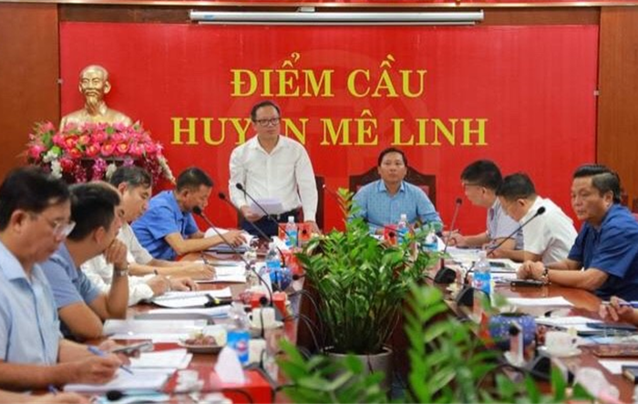 Sở Quy hoạch Kiến trúc Hà Nội làm việc với huyện Mê Linh về công tác quy hoạch liên quan đến Dự án đường Vành đai 4
