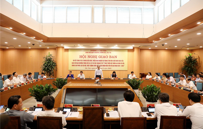Ban Chỉ đạo Chương trình số 08-CTr/TU triển khai nhiệm vụ những tháng cuối năm 2022