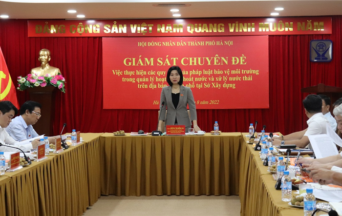 Sở Xây dựng cần phối hợp tháo gỡ khó khăn, vướng mắc trong quá trình tổ chức thực hiện thoát nước trên địa bàn