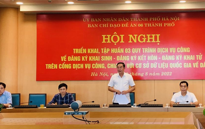 Hội nghị tập huấn 3 quy trình dịch vụ công Đăng ký khai sinh, kết hôn, khai tử trên Cổng Dịch vụ công