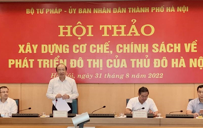 Hội thảo “Xây dựng cơ chế, chính sách về phát triển đô thị của Thủ đô Hà Nội