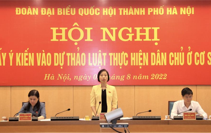 Hội nghị khảo sát, lấy ý kiến đóng góp vào Dự thảo Luật Thực hiện dân chủ ở cơ sở