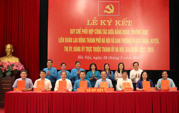 Quy chế phối hợp công tác giữa Ban Thường vụ Đảng ủy Khối các cơ quan thành phố Hà Nội với Ban Thường vụ các quận, huyện, thị ủy