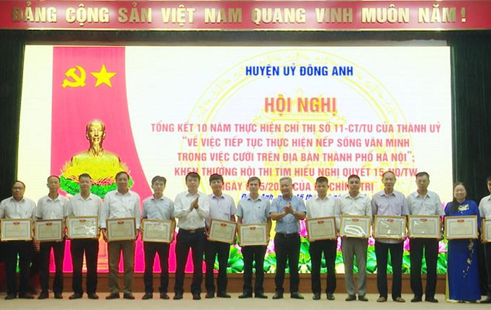 Huyện uỷ Đông Anh tổng kết 10 năm thực hiện Chỉ thị 11-CT/TU của Thành ủy