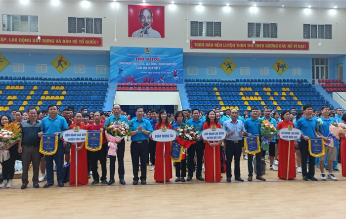Tưng bừng Hội khỏe Công nhân viên chức lao động Cụm thi đua số 3 Liên đoàn Lao động thành phố Hà Nội