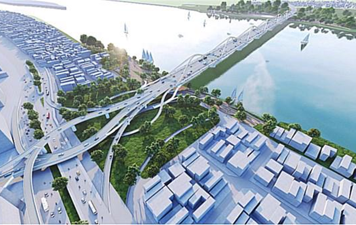 Thành phố Hà Nội phê duyệt kết quả thi tuyển phương án kiến trúc cầu Trần Hưng Đạo