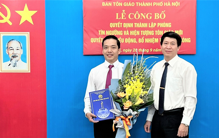 Ban Tôn giáo thành phố Hà Nội thành lập Phòng Tín ngưỡng và Hiện tượng tôn giáo mới