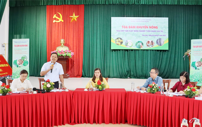 Toạ đàm khuyến nông "Thúc đẩy sản xuất nông nghiệp theo chuỗi giá trị"